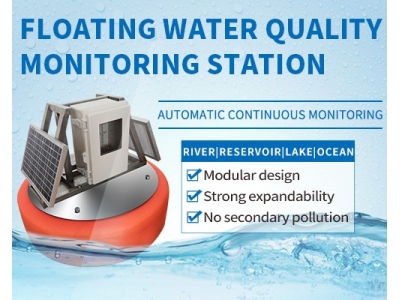 Floating water quality monitoring system, remote monitoring of  PH, dissolved oxygen, turbidity etc.