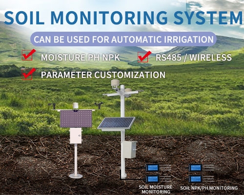 Soil monitoring system Soil temperature, moisture, ph, NPK online monitoring, can be used for automatic irrigation