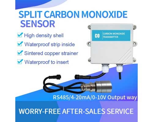 RS485/4-20mA Carbon monoxide Split probe external probe CO gas sensor for narrow space