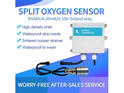 RS485/4-20mA oxygen Split probe external probe O2 gas sensor for narrow space
