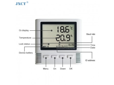 LCD Large Screen O2 Oxygen Gas analysis Sensor with Alarm