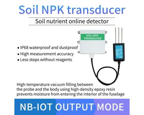 Lora/RS485/4-20mA Soil NPK sensor Soil nutrient sensor with high precision for agricultural greenhouse