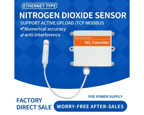 Ethernet DC/POE+RJ45 NO2 gas sensor Nitrogen dioxide wireless sensor