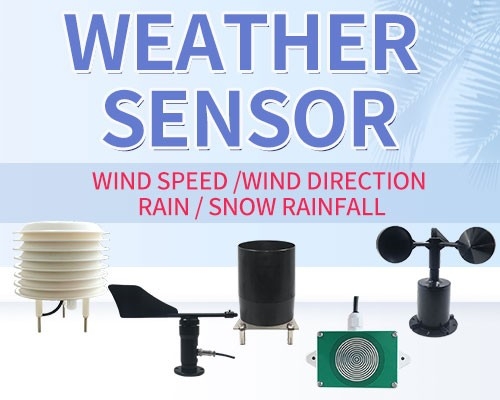 Weather sensor Wind speed and direction sensor / rainfall sensor / temperature and humidity sensor, etc.
