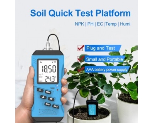 Economic Version Soil PH EC NPK EC Temperature and Mosture Monitoring Sensor with Handheld Platform